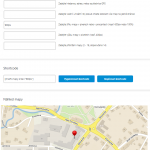 Plugin Maps Cz Free backend and the final map.